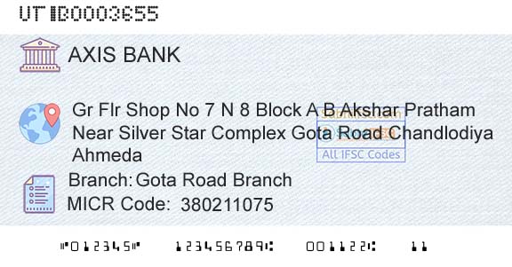 Axis Bank Gota Road BranchBranch 