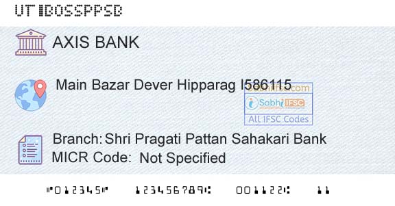 Axis Bank Shri Pragati Pattan Sahakari BankBranch 