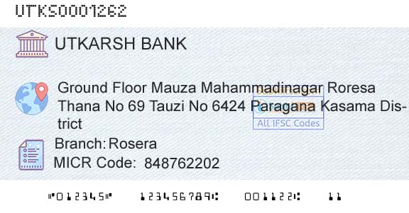 Utkarsh Small Finance Bank RoseraBranch 
