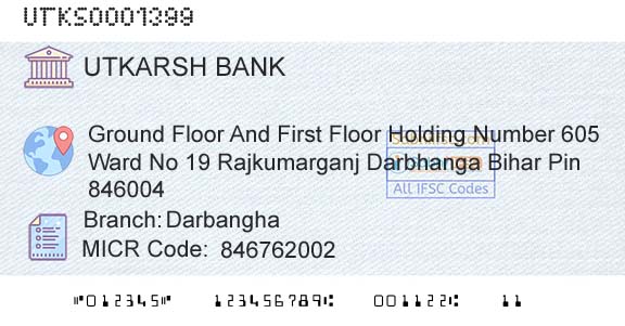 Utkarsh Small Finance Bank DarbanghaBranch 