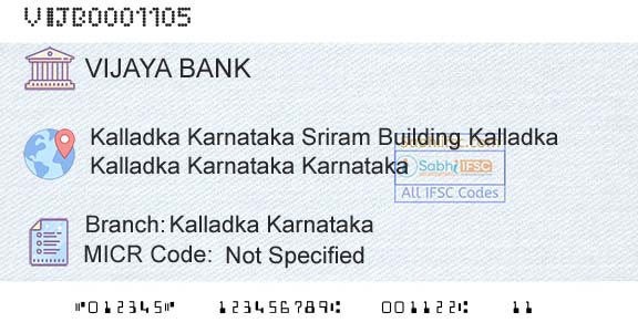 Vijaya Bank Kalladka KarnatakaBranch 
