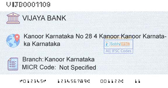 Vijaya Bank Kanoor KarnatakaBranch 