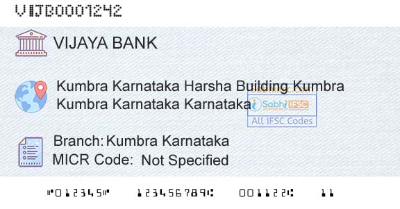 Vijaya Bank Kumbra KarnatakaBranch 