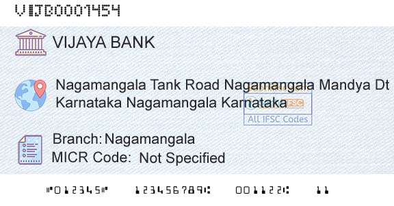 Vijaya Bank NagamangalaBranch 