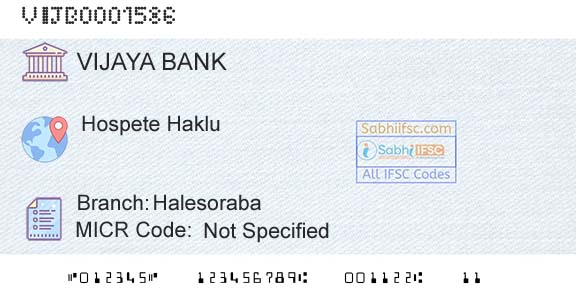 Vijaya Bank HalesorabaBranch 