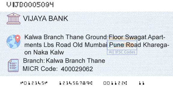 Vijaya Bank Kalwa Branch ThaneBranch 
