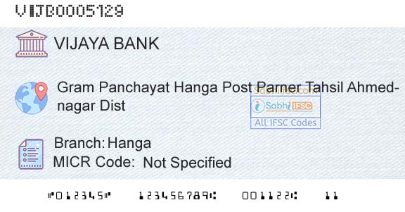 Vijaya Bank HangaBranch 