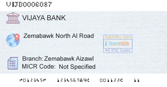 Vijaya Bank Zemabawk AizawlBranch 