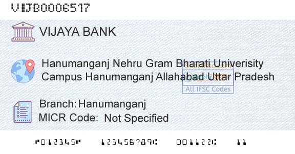 Vijaya Bank HanumanganjBranch 