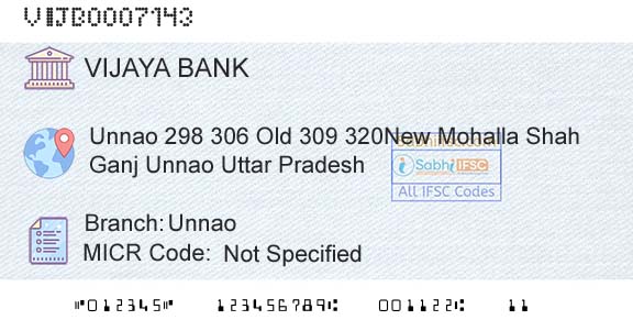 Vijaya Bank UnnaoBranch 
