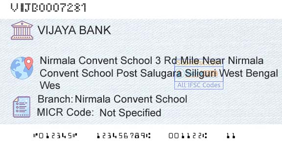 Vijaya Bank Nirmala Convent SchoolBranch 