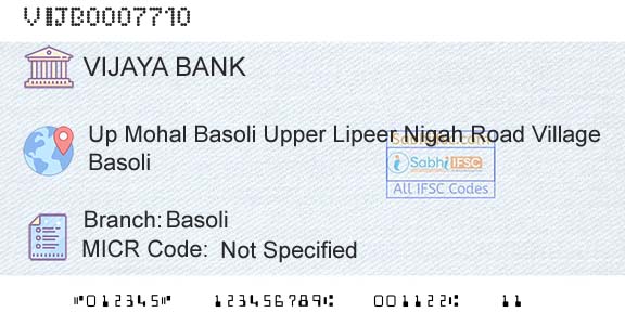 Vijaya Bank BasoliBranch 