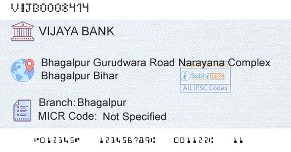 Vijaya Bank BhagalpurBranch 