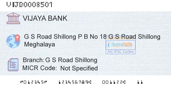 Vijaya Bank G S Road ShillongBranch 