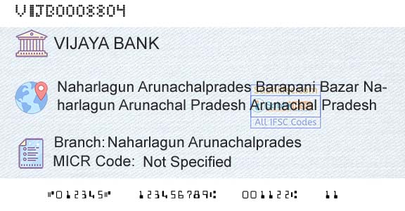 Vijaya Bank Naharlagun ArunachalpradesBranch 