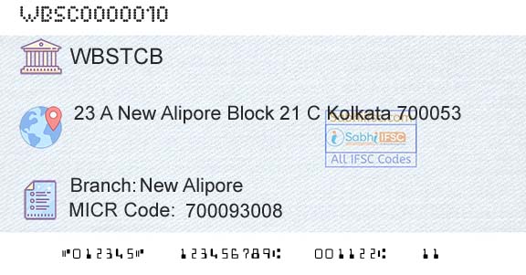 The West Bengal State Cooperative Bank New AliporeBranch 