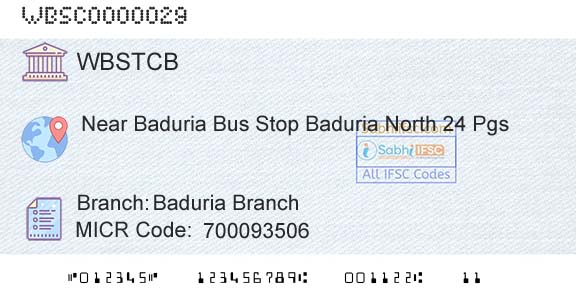 The West Bengal State Cooperative Bank Baduria BranchBranch 