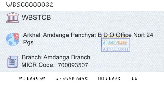 The West Bengal State Cooperative Bank Amdanga BranchBranch 