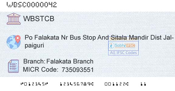 The West Bengal State Cooperative Bank Falakata BranchBranch 