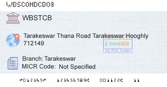 The West Bengal State Cooperative Bank TarakeswarBranch 