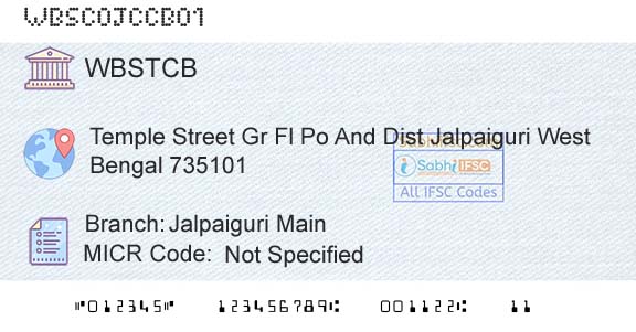 The West Bengal State Cooperative Bank Jalpaiguri MainBranch 