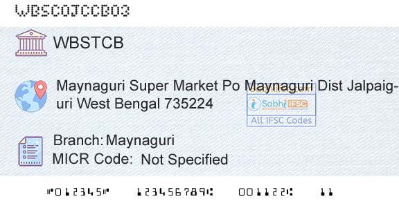 The West Bengal State Cooperative Bank MaynaguriBranch 