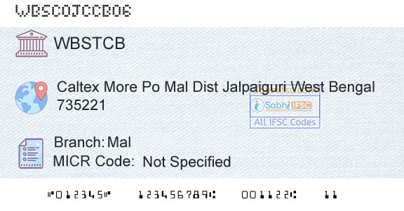 The West Bengal State Cooperative Bank MalBranch 