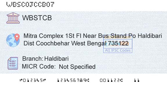 The West Bengal State Cooperative Bank HaldibariBranch 