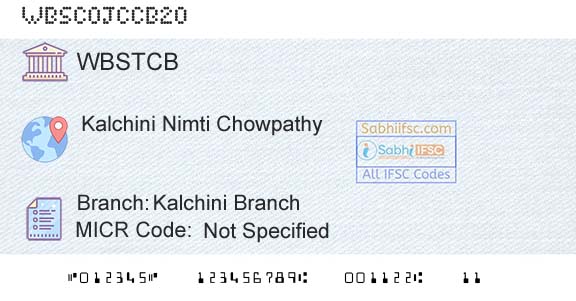 The West Bengal State Cooperative Bank Kalchini BranchBranch 