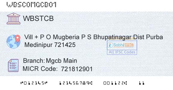 The West Bengal State Cooperative Bank Mgcb MainBranch 