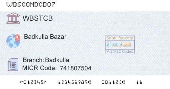 The West Bengal State Cooperative Bank BadkullaBranch 