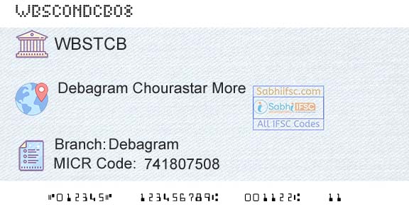 The West Bengal State Cooperative Bank DebagramBranch 