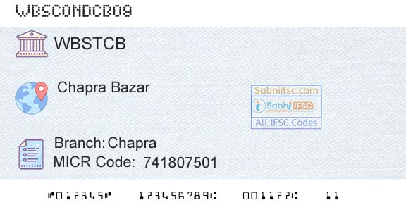 The West Bengal State Cooperative Bank ChapraBranch 