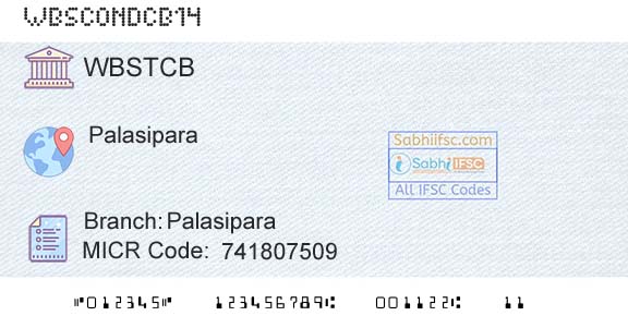 The West Bengal State Cooperative Bank PalasiparaBranch 