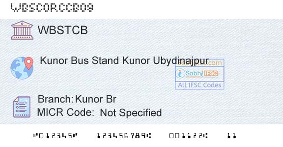 The West Bengal State Cooperative Bank Kunor BrBranch 