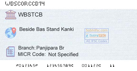 The West Bengal State Cooperative Bank Panjipara BrBranch 