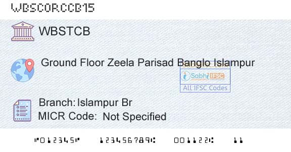 The West Bengal State Cooperative Bank Islampur BrBranch 