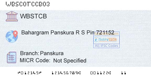 The West Bengal State Cooperative Bank PanskuraBranch 