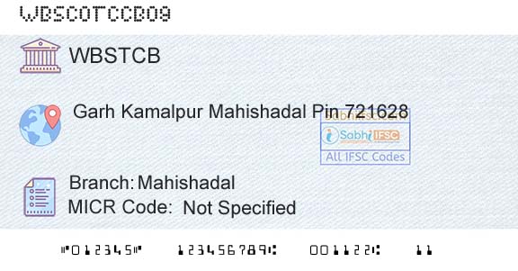 The West Bengal State Cooperative Bank MahishadalBranch 