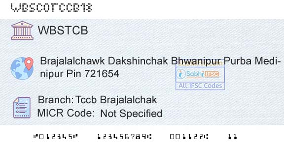 The West Bengal State Cooperative Bank Tccb BrajalalchakBranch 