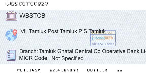 The West Bengal State Cooperative Bank Tamluk Ghatal Central Co Operative Bank Ltd Head OBranch 