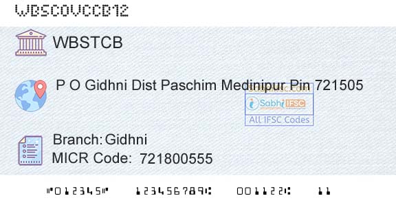 The West Bengal State Cooperative Bank GidhniBranch 