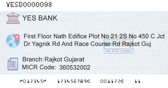 Yes Bank Rajkot GujaratBranch 