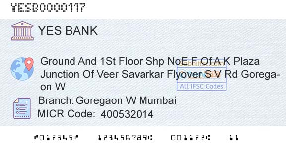 Yes Bank Goregaon W MumbaiBranch 