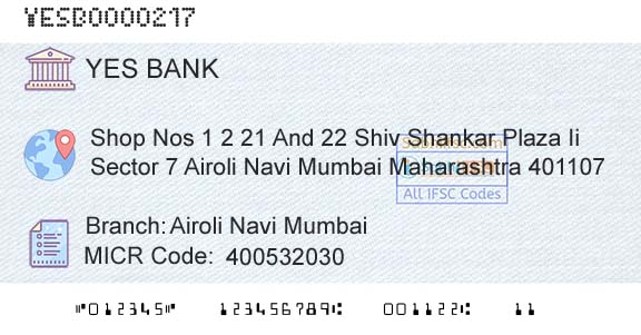 Yes Bank Airoli Navi MumbaiBranch 