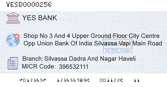 Yes Bank Silvassa Dadra And Nagar HaveliBranch 