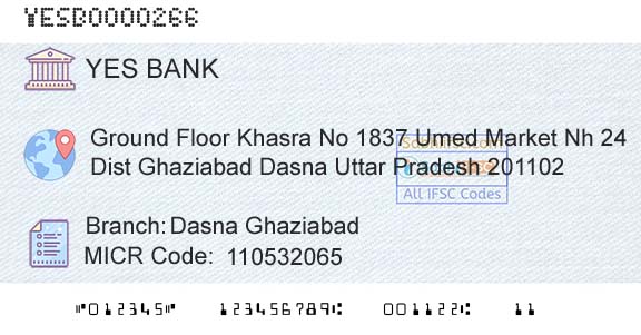 Yes Bank Dasna GhaziabadBranch 