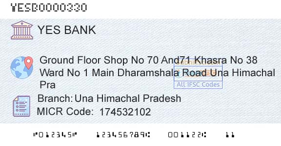 Yes Bank Una Himachal PradeshBranch 