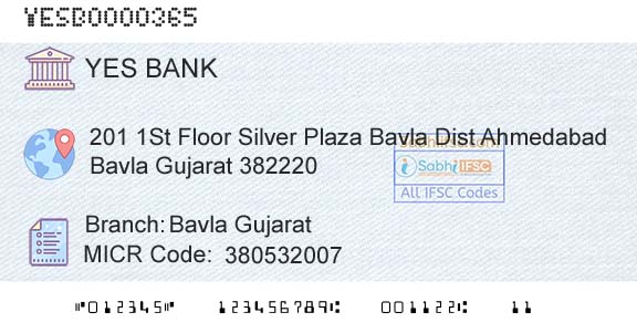 Yes Bank Bavla GujaratBranch 