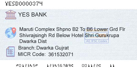 Yes Bank Dwarka GujratBranch 